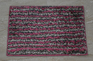 Pink & Beige Stripes Door Mat