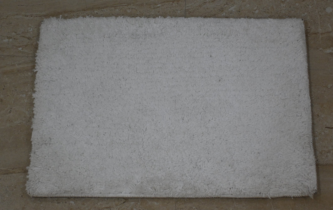 Solid Off White Floor Mat