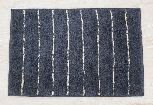 Charcoal Grey Stripes Door Mat