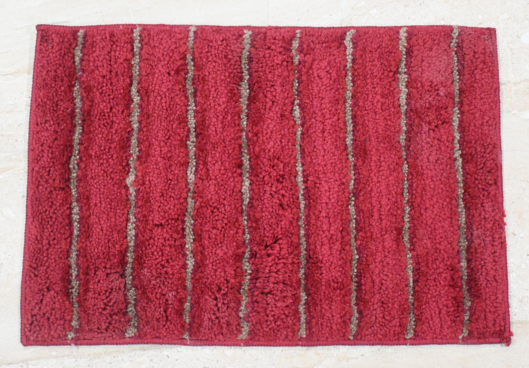 Red Stripes Door Mat