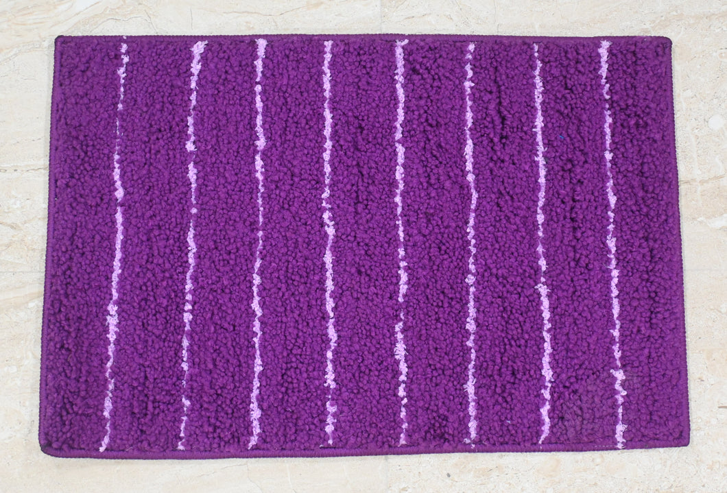 Violet Stripes Door Mat