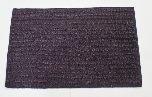 Violet Stripe Solid Floor Mat