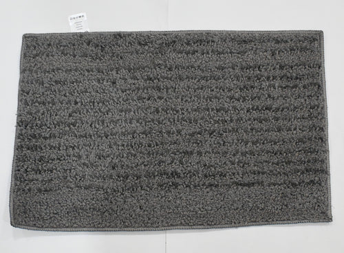 Grey Stripe Solid Floor Mat