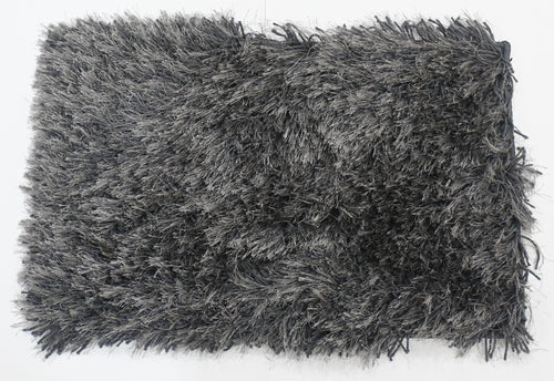Grey Furry Floor Mat
