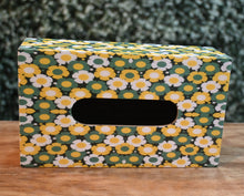 Load image into Gallery viewer, Yellow &amp; Green Floral MDF Printed Tissue Holder