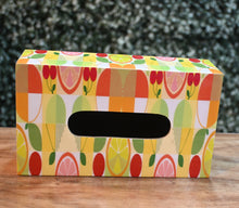 Load image into Gallery viewer, Multicolor Lemon MDF Printed Tissue Holder