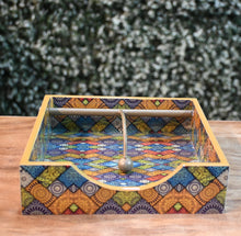Load image into Gallery viewer, Multicolor Mandala MDF Printed Tissue Holder Tray